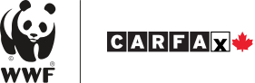 Logo du WWF-Canada et logo de CARFAX Canada